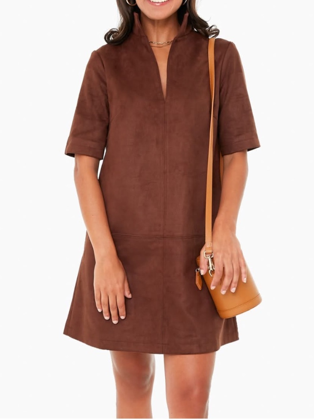 Tuckernuck Brown Suede Dress